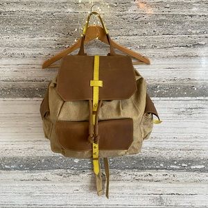 Custom Leather/Jute Backpack